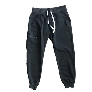 Figs Womens Zamora Jogger Scrub Pants Elastic Waist Drawstring Zip Pocket S/P